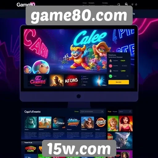Análise da interface de usuário do site game80.com